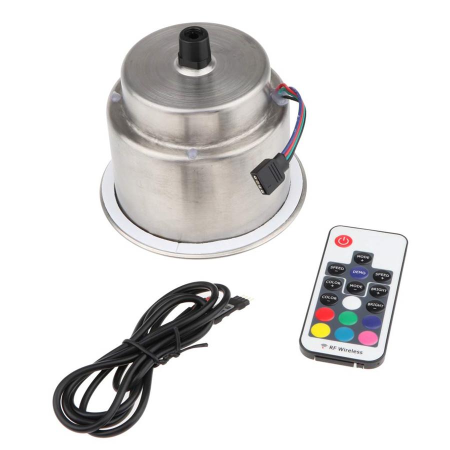 2 IN 1 DC12V 7color Backlight Cup holder+Remote For Car Drain Marine Boat Truck
