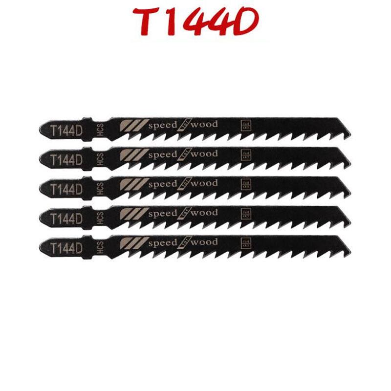 Набор из 5/10 полотен для лобзика с Т-образным хвостовиком HCS, различные полотна для лобзика по дереву, пластику и металлу для Black & Decker Metabo