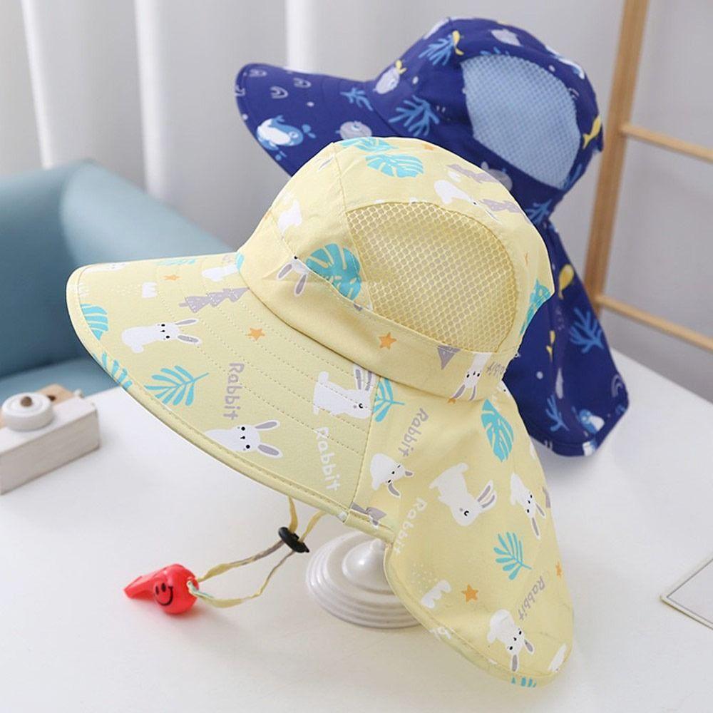 Polyester Sun Cap UV Protection Beach Cap Outdoor Panama Hat Toddler