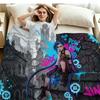 Jinx Print Flannel Blanket High Quality Warm Comfortable Cover for All Seasons Perfect for Gifts Home Decor