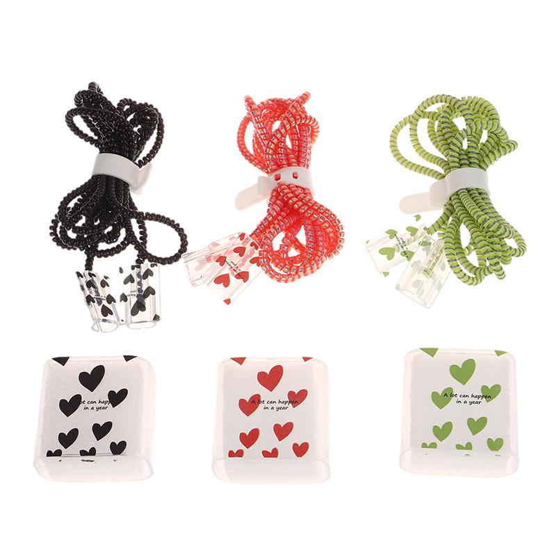 Защита кабеля USB, защитный чехол для зарядного устройства в стиле Love Heart, защитный чехол для спирального зарядного устройства с катушкой