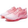 Li Ning Fabric TPU Gradient Shock Absorbing Non-Slip Wear-Resistant Breathable Lightweight Low-Top Badminton Shoes Women Sneaker Pink AYTP022-14