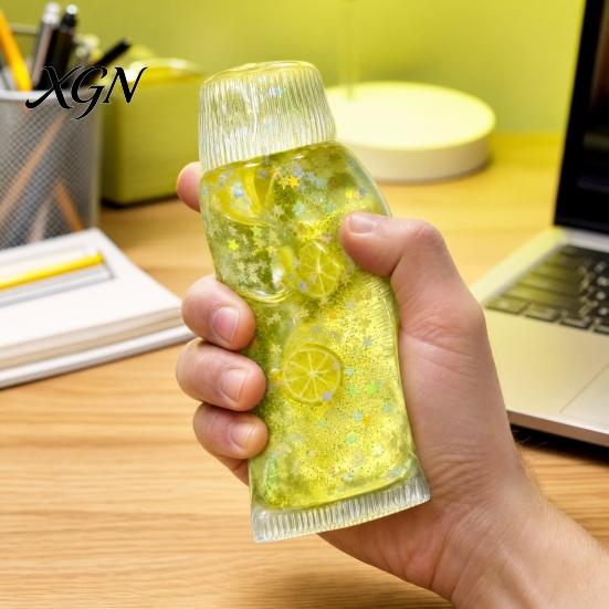 Office Stress Reliever Relief Toothpaste Tube Toy, Slow Rising Clear Squeeze Gadget Anxiety Relieving Sensory Fidget Toy for Home School
