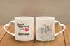 Balinese - cat mug, adorable heart-shaped handle mug, universal gift from Art-Dog brand