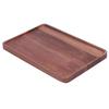 Подставка из грецкого ореха, квадратная декоративная тарелка для фруктов, десертная тарелка, поднос, деревянная тарелка для барбекю 34x23x2