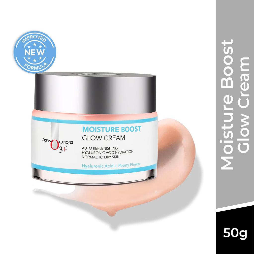 O3+ Moisture Boost Glow Cream For Women & Men 50Gm | Hydrating Face Cream For Normal To Dry Skin