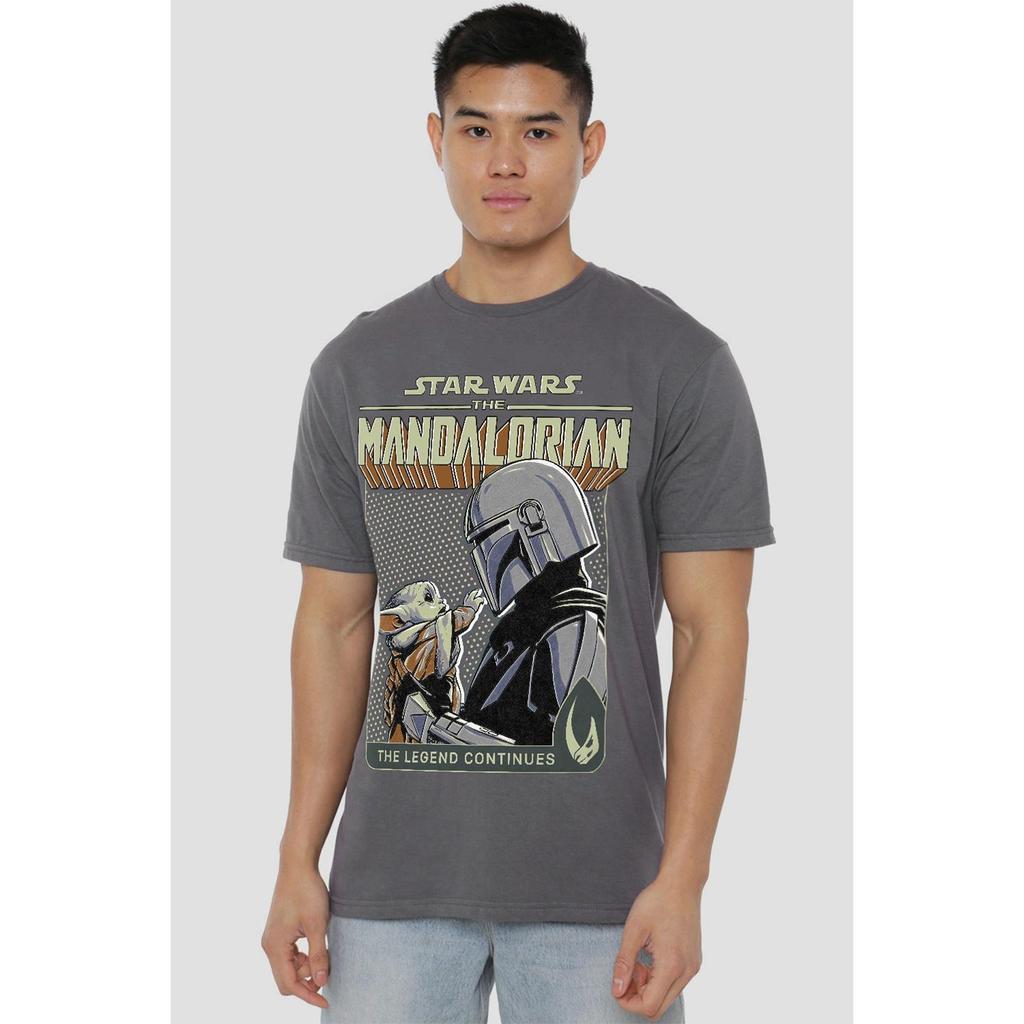 Star Wars: The Mandalorian Mens Legend Continues Grogu T-Shirt