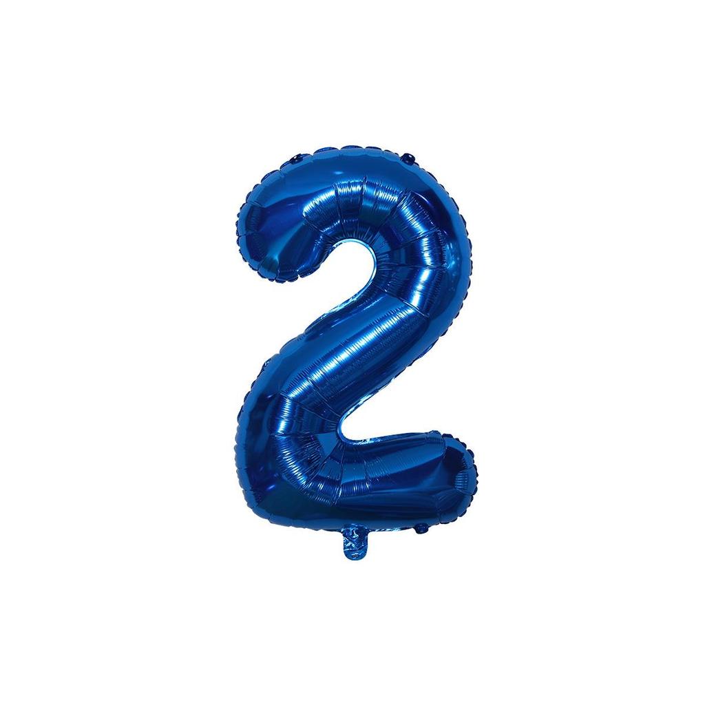 32-Inch US Number Birthday Party Balloons - Individual Aluminum Film