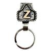 Vintage Letter Keychain Western Cowboy Style A To Z 26 Capital Letters Key Ring Metal Alphabet Key Holder Belt Bag Hanging Decoration Pendant