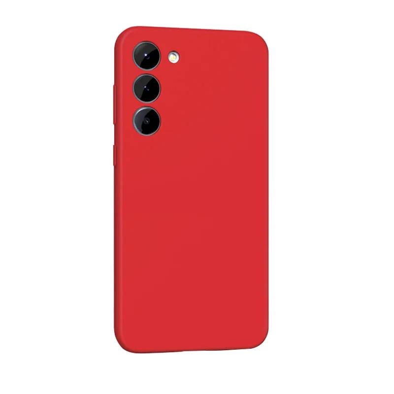 Жидкий силиконовый чехол для телефона для Samsung Galaxy S21 S22 S23 S24 S25 UItra Plus S23 S24 FE легкий красочный мягкий чехол на заднюю панель