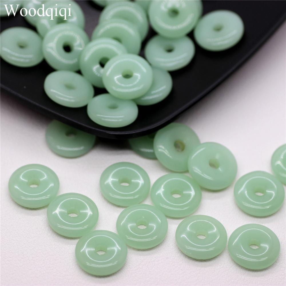 Ожерелье 20 шт./лот стеклянные бусины ювелирные аксессуары форма счеты большое отверстие для изготовления ювелирных изделий разделительные бусины популярные свободные высокое качество ручная работа