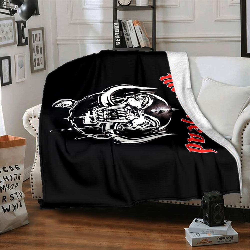 1Pc Motorhead Heavy Metal Blanket Soft And Comfortable Casual Warm Camping Travel Christmas Halloween Xmas Gift Em92825