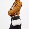 Coach Сумка через плечо Nolita 19 из кожи с логотипом бренда, маленькая, женская, белая