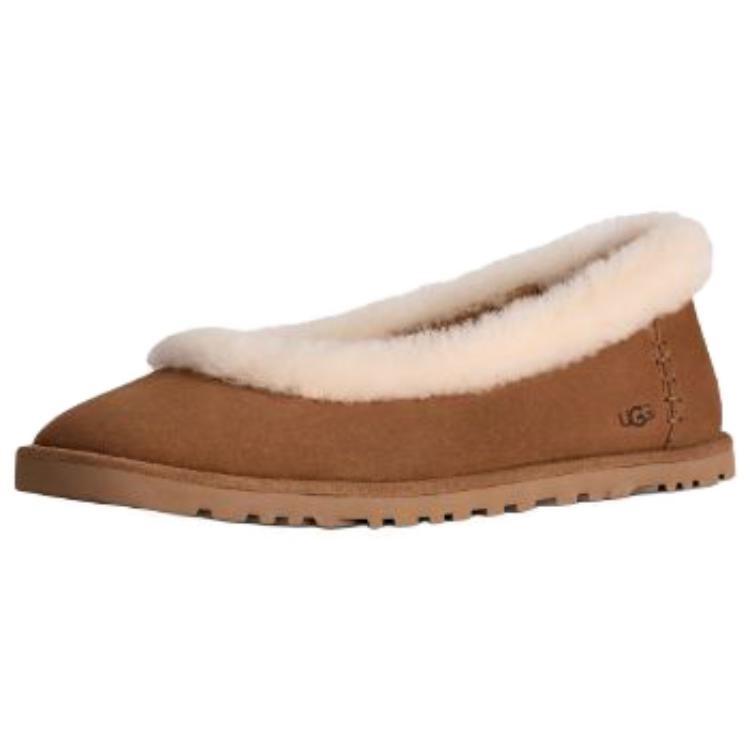 (WMNS) UGG Zora Ballet Flat 'Chestnut' Women's 1178111-CHE