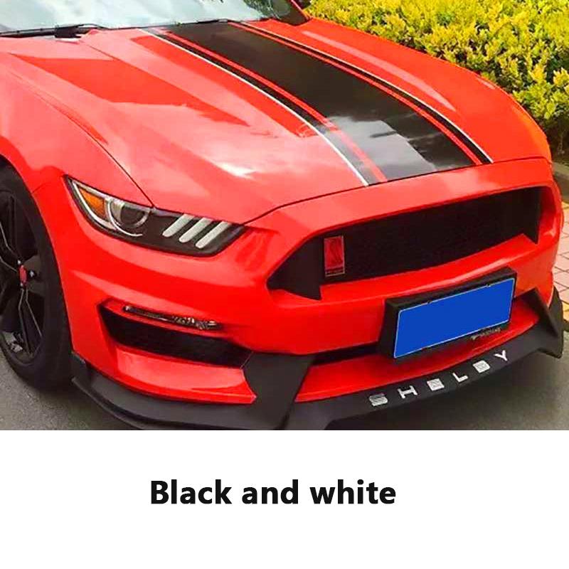 Для Ford Mustang 15-20 узор из углеродного волокна, полный кузов, гирлянда, декоративная наклейка, капот двигателя