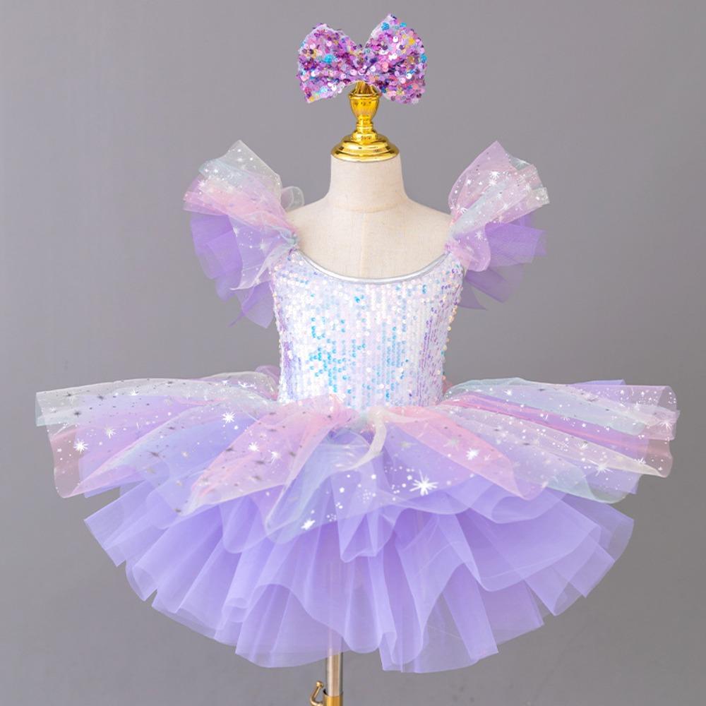 Puffy Kids Ballet Dress Sequin Princess Dress Fashion Ballet Tutu  Dance