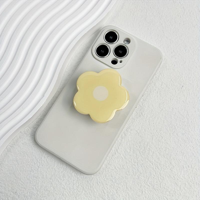 Clear Flower Folding Expandable Mobile Phone Grip Holder Socket Pocket Support For IPhone 16 Finger Ring Griptok Expanding Stand