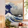 Принт Большая волна Канагавы Гобелен Подвесной Комната в общежитии Покрывало Одеяло Детская комната Вечеринка Домашнее украшение Подарок