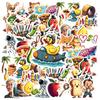 35-70pcs Fun Food Animal’S Life Stickers Whimsical Characters Teacher Reward Stationery Stickers Diy Graffiti Decals