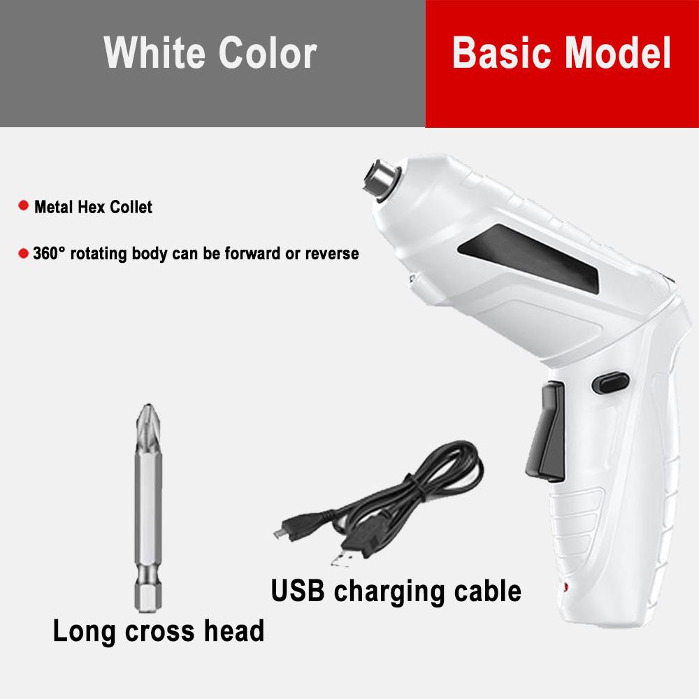 Перезаряжаемая дрель и отвертка, набор отверток с электрической батареей, беспроводной мини-компактный набор отверток, аккумуляторная дрель