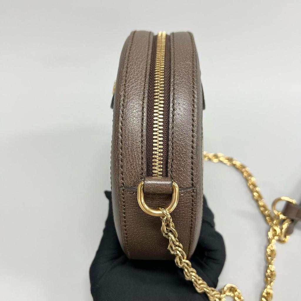 [Pre-Owned] Gucci Ophidia GG Mini Round Bag 'Beige' - Very Good #BSZN03