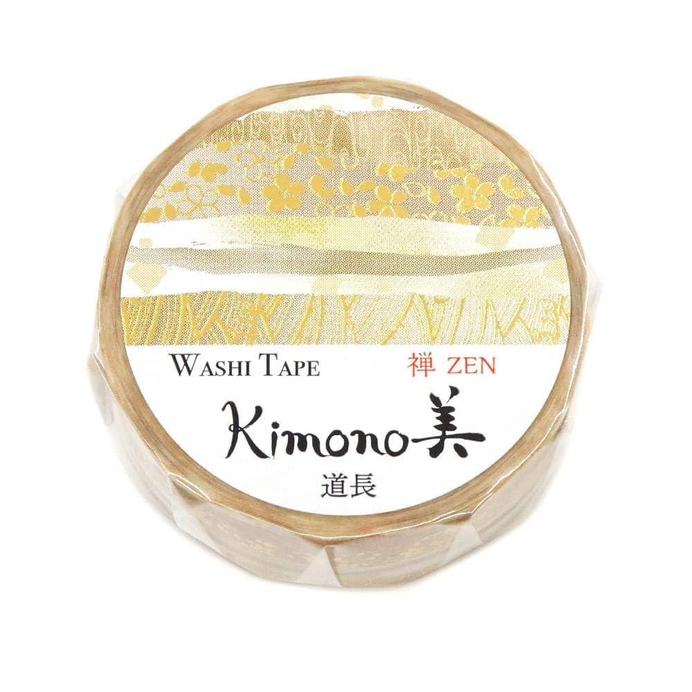 Kimonobi Zen Sui Type Michinaga Washi Tape Gold Foil Gradient Masking Tape 15mm GR-3067 Japanese Stationery Decorative Tape