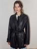 ETMON Faux Leather Half Jacket, Black
