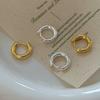 Unique Fine Jewelry Earring 925 Sterling Silver Basic Stacking Hoop Earring for Women