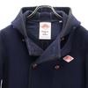 Danton Made In Japan Double Button Coat 36 Navy Blue With Hood Women Used
