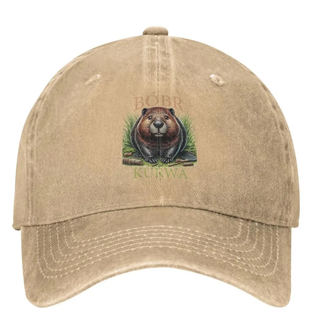 Бейсбольная кепка Bobr Kurwa Bober Beaver Bobr Unisex-Teens Custom DIY Hip Hop Hats Весенняя мода Спорт на открытом воздухе Бейсбольные кепки