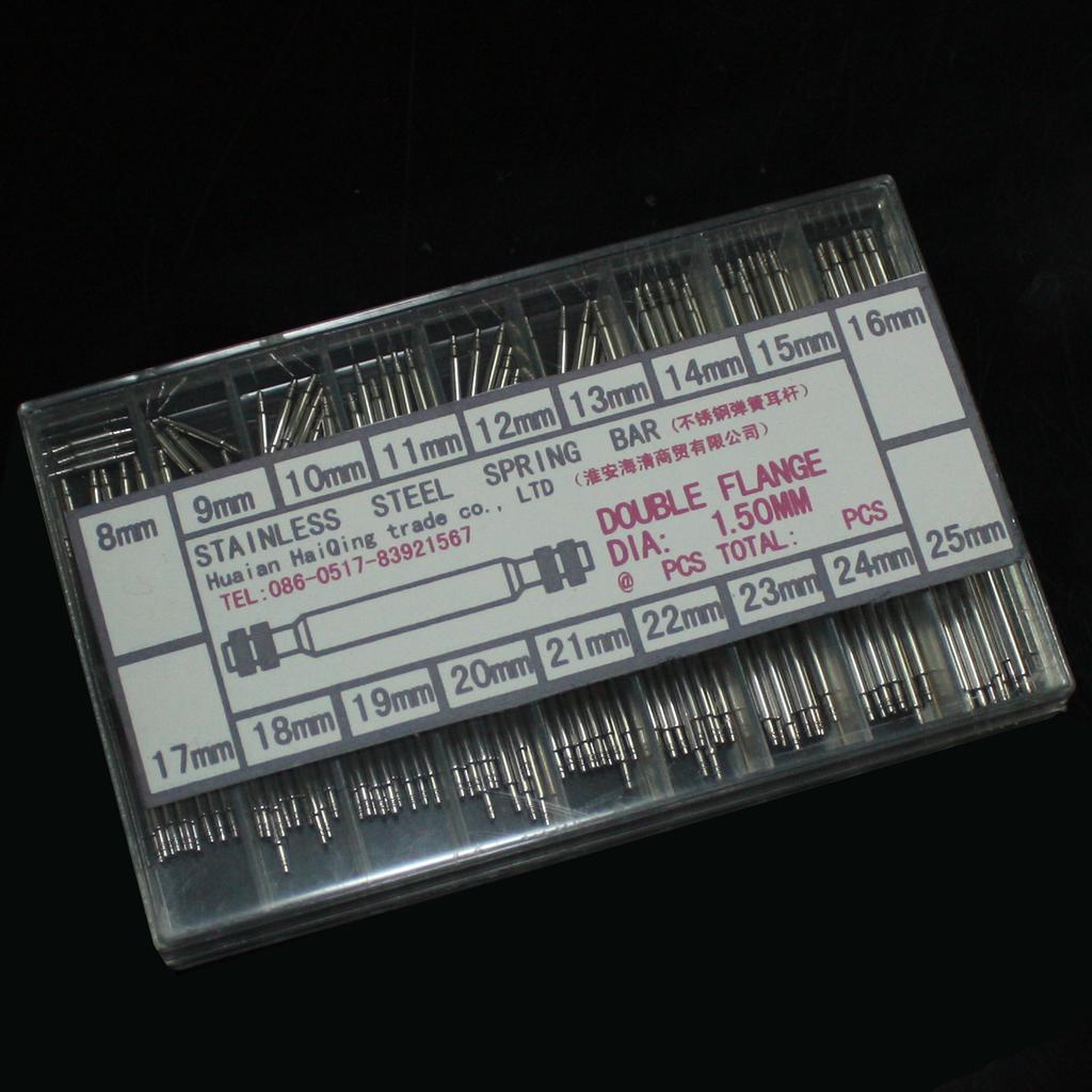 360 шт. 8-25 мм Штифты для звеньев ремешка часов Пружинные штифты AVE