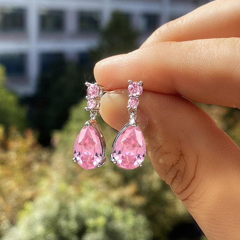 Huitan 2022 Тренд Цветные Висячие Серьги с Кубическим Цирконием для Женщин Роскошная Мода Универсальные Женские Серьги Свадебные Украшения