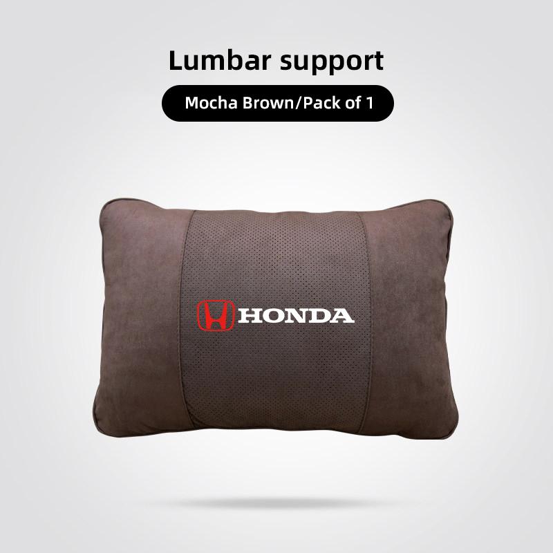 rlbn5 Car Headrest Neck Pillow & Lumbar Support Cushion Auto Interior For Honda CR-V Accord Civic HR-V Pilot Odyssey Fit Jazz Vezel