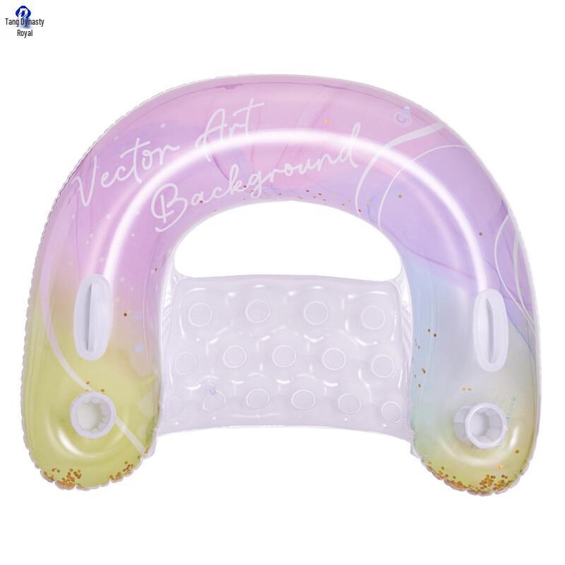 Deluxe Large Thickened Sequin Inflatable Pool Floats