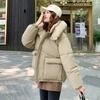 Down cotton-padded clothes and cotton-padded clothes for women's autumn and winter new Korean version of students short loose casual big pocke