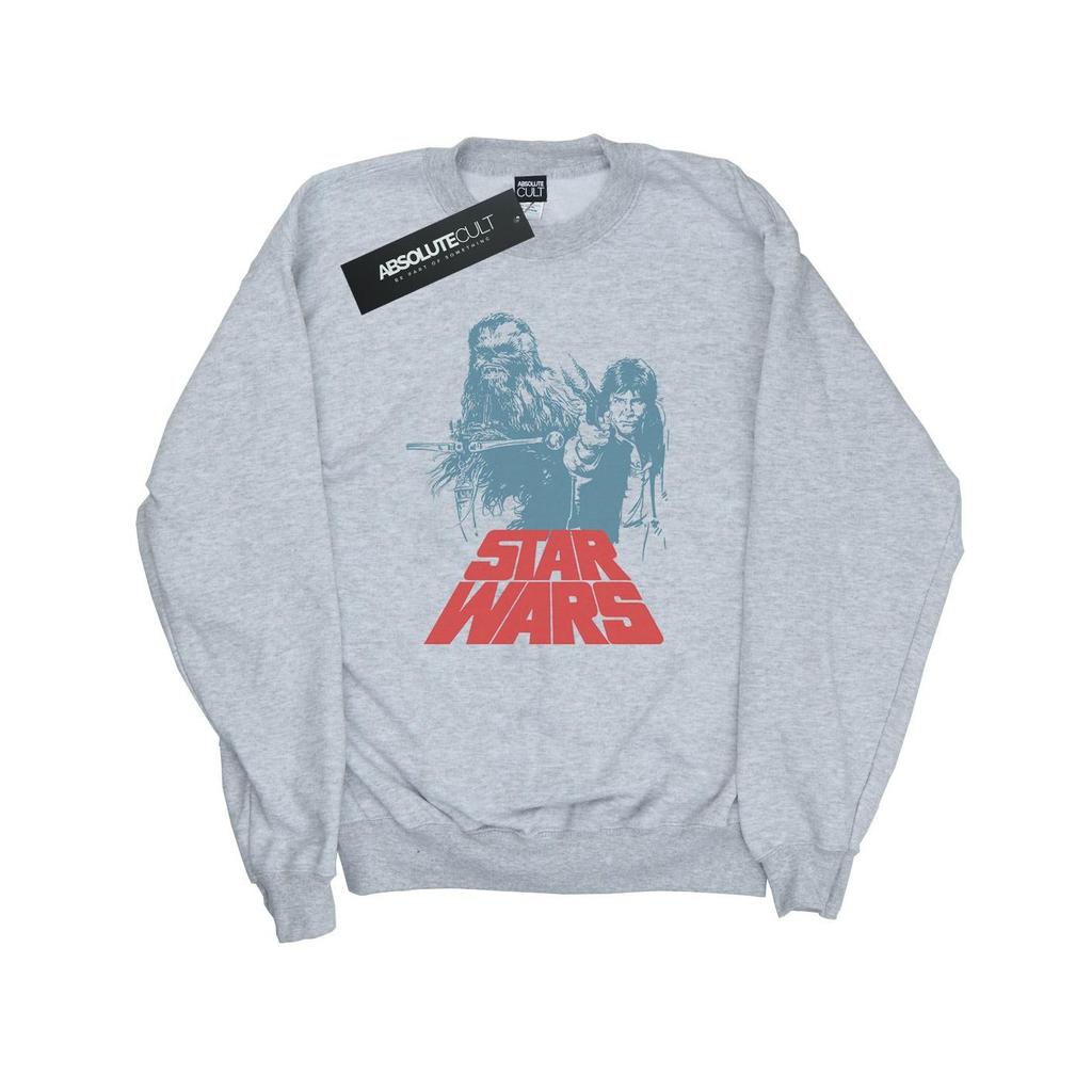 Star Wars Mens Han Solo Chewie Duet Sweatshirt