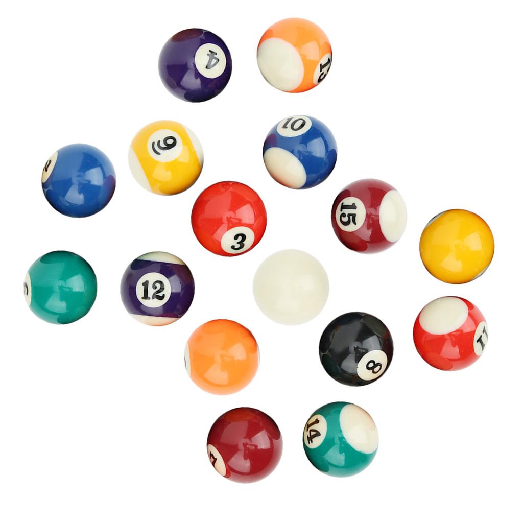 16 шт., экологически чистый 38 мм, детский бильярдный шар из смолы, игрушка, аксессуары для мини-бильярдного стола