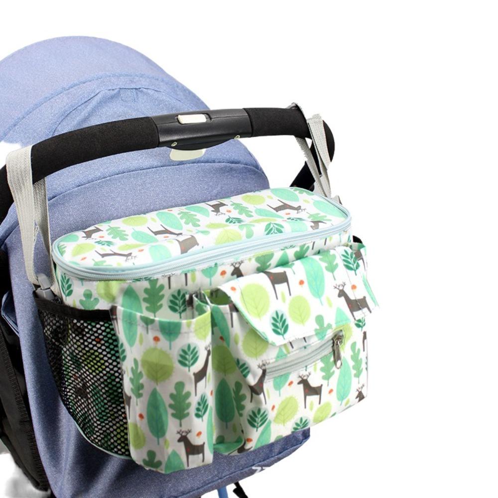 Сумка для подгузников большой вместимости, ткань Оксфорд, аксессуары для коляски, органайзер для коляски, для использования с прогулочной коляской