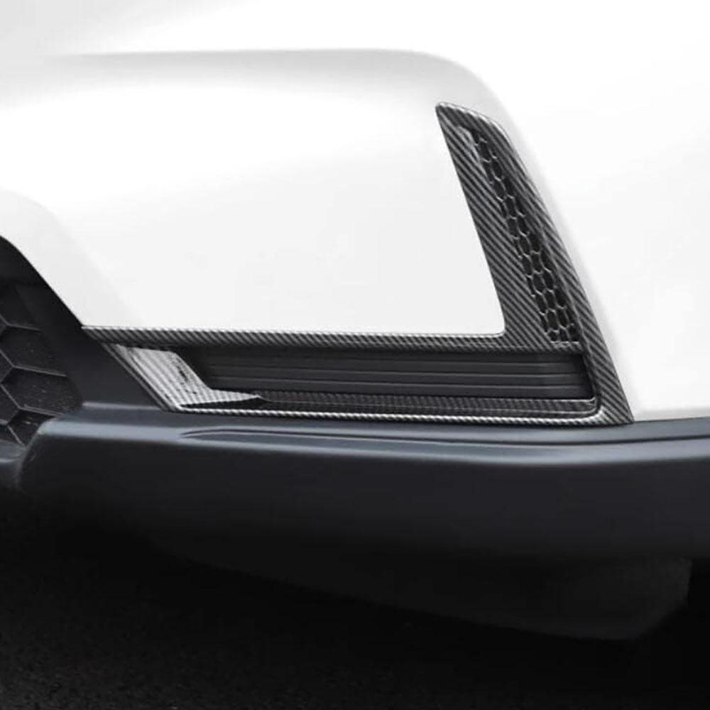 Carbon Fiber Style Front Fog Light Cover Trim for Honda CRV 2023 2024