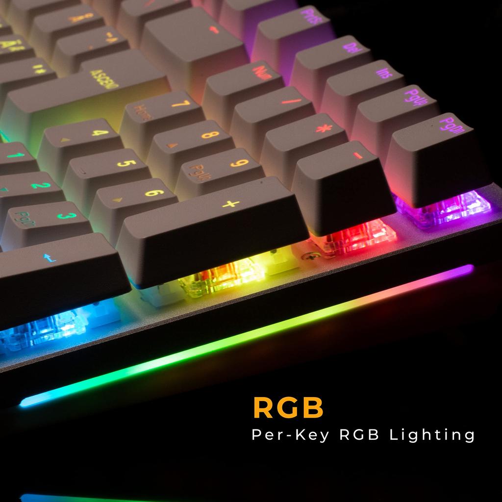 Glorious GMMK 2 White Mechanical Keyboard KB628 65% (Pre-Built) - GLO-GMMK2-65-FOX-W