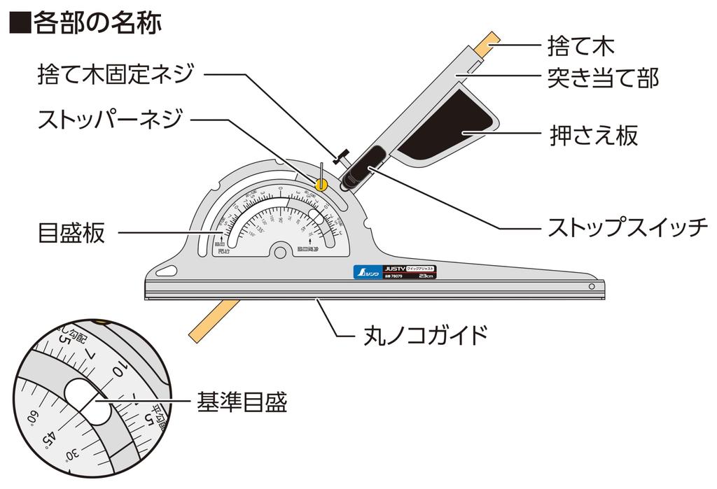 Shinwa Sokutei Направляющая для циркулярной пилы Justy с быстрой регулировкой 23 см 78079