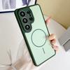 Матовый Чехол Color Collision для Magsafe из Мягкого Силикона для Samsung Galaxy S26 S25 S24 S23 Ultra S26 Plus с Магнитной Задней Крышкой
