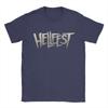 Футболки HellFest Best Calm Enjoy для мужчин, посвященные хэви-металу и музыкальным фестивалям, повседневные, из хлопка, с круглым вырезом и коротким рукавом. Одежда.