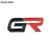 3D Metal Car Sticker Logo Decal For GR Sport Gazoo Racing Yaris 86 Corolla C-HR Tyre Plug Auto Accessories