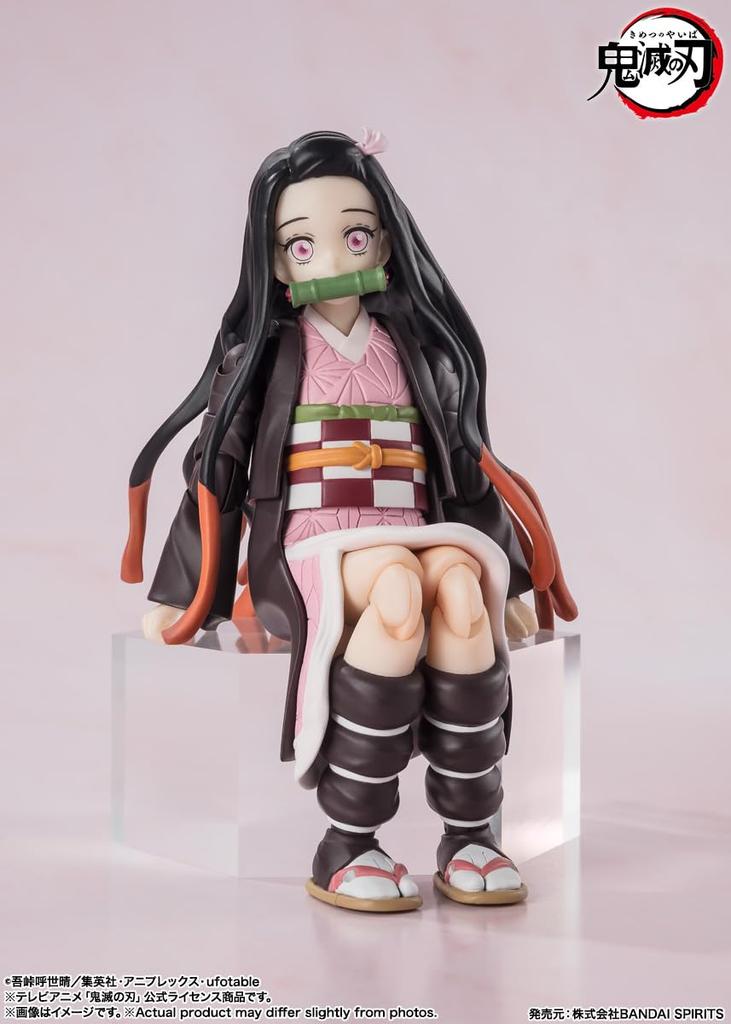 Demon Kimetsu no Yaiba Nezuko Kamado 130 мм окрашенная подвижная фигурка SHFiguarts Slayer ПВХ и АБС