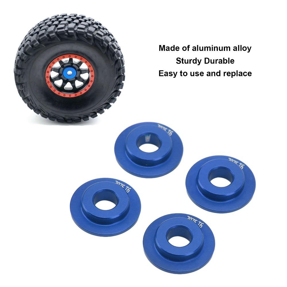 4Pcs/Set Aluminum Alloy Wheel Rim Adapter Gasket for Traxxas UDR 1/7 RC Car For Off-Road Use