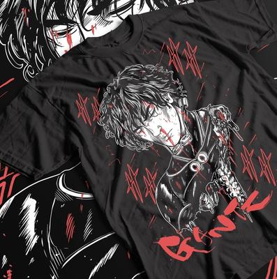 Футболка Gantz, футболка с японским аниме, футболка с вайфу из манги, подарочная футболка унисекс, для отаку.