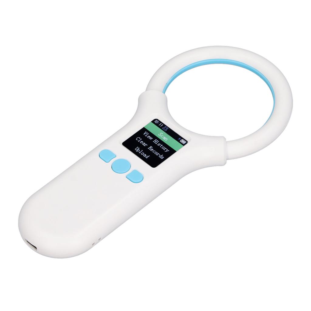 Считыватель бирок для животных, портативный сканер микрочипов для домашних животных, 134,2 кГц, 125 кГц, зарядка через USB