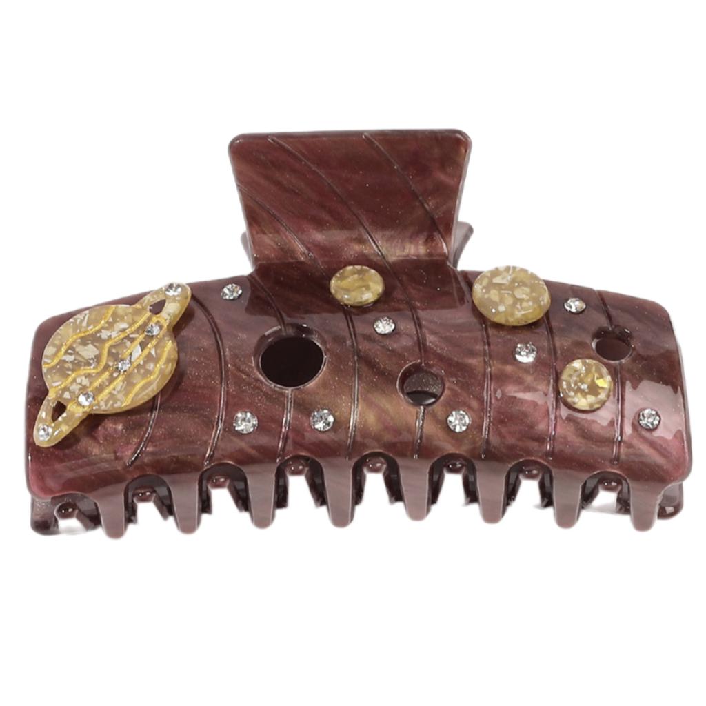 Acrylic Ocean Themed Hair Claw Secure Hold Hair Clip With Trendy Shark Pattern Fashion Hair Accessory For Daily Styling