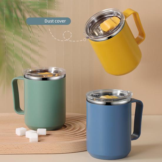 Бутылка для воды 450 мл, двухслойная, большая емкость, портативная вакуумная изоляция, материал из полипропилена, изоляция из нержавеющей стали